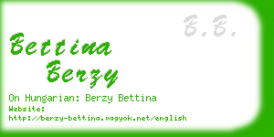 bettina berzy business card